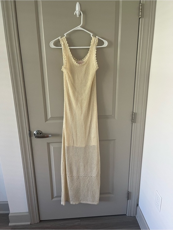 Francesca's Collections Dresses & Skirts - Francesca's Collections Cream Crochet Maxi Dress